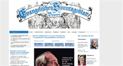 Desktop Screenshot of evangelisches-sonntagsblatt.de